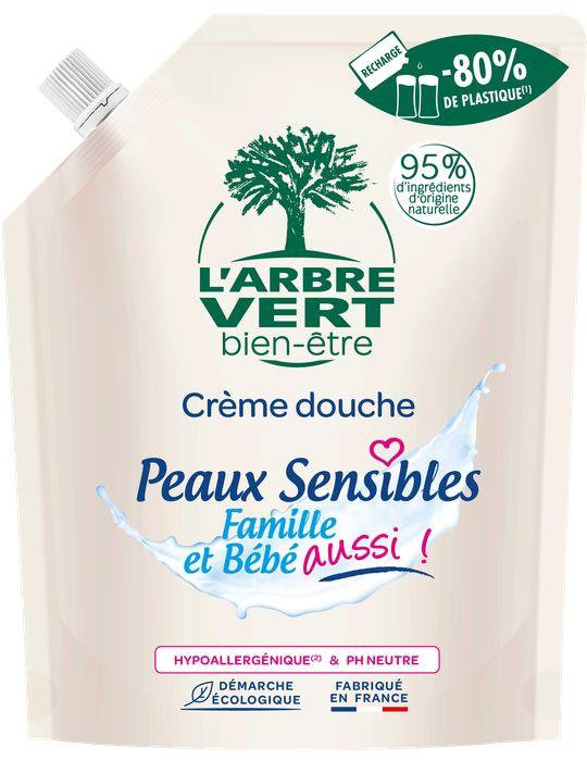 Recharge crème de douche peaux sensibles 6 x 500 ml