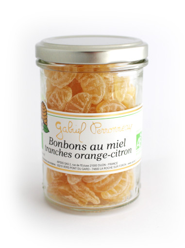 Bonbons tranches orange / citron BIO 6  x 150 gr