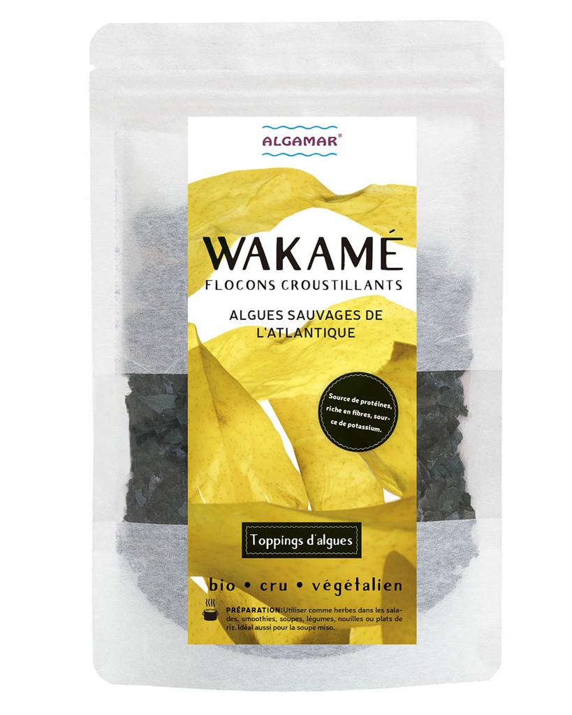 Algue WAKAME  flocons croustillants BIO 8  x 25 gr