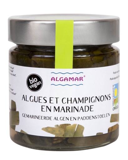 Algues et champignons en marinade BIO 8  x 160 gr