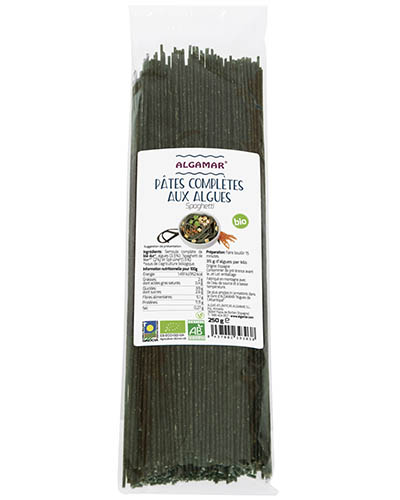 Pâtes complètes aux algues Spaghetti BIO 15 x 250 gr
