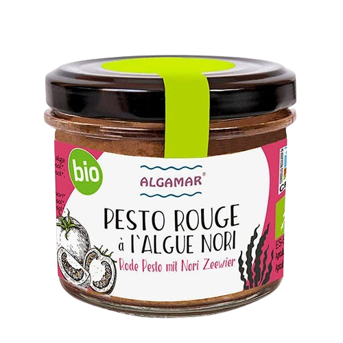 Pesto rouge aux algues BIO 180 gr — Carton de 12 pces