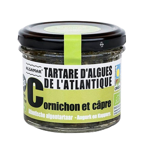Tartare d'algues cornichon et câpre BIO 100 gr — Carton de 12 pces