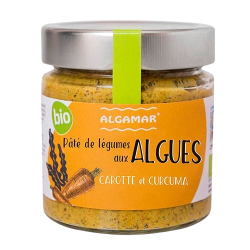Pâté de légumes aux algues carottes et curcuma BIO 8 x 180 gr