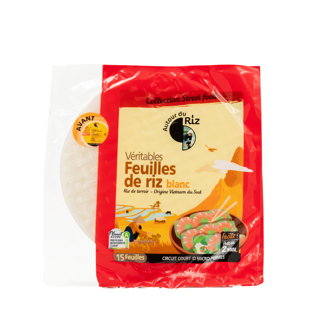 Feuilles de Riz blanc BIO 10  x 150 gr