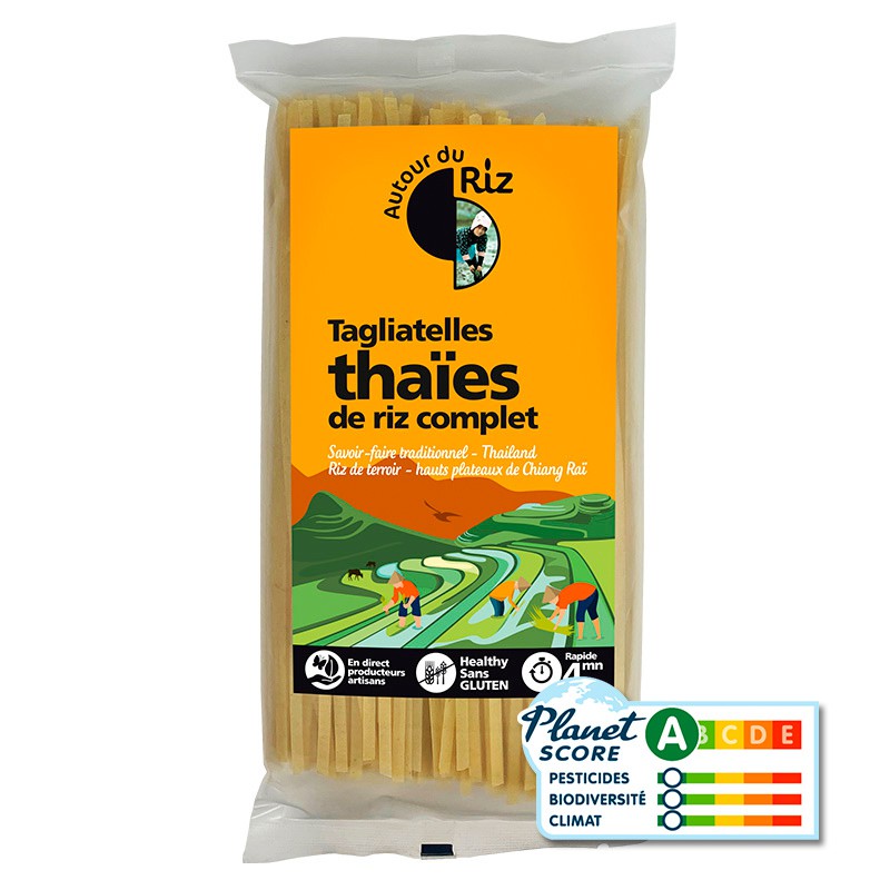 Tagliatelles Thaïes riz complet BIO 12  x 400 gr