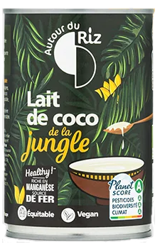 Lait de coco de la jungle BIO 12  x 400 ml