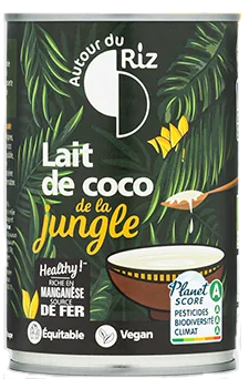 Lait de coco de la jungle BIO 400 ml — Carton de 12 pces