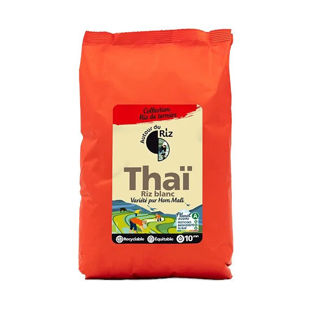 Riz Thaï blanc - commerce équitable BIO 2kg — Carton de 4 pces