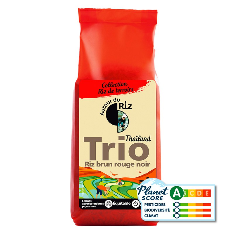 Trio de riz Thaï complet BIO 500 gr — Carton de 12 pces