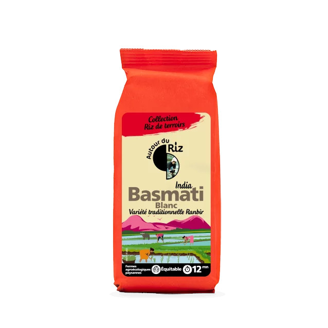 Riz Basmati blanc - commerce équitable BIO 12 x 500 gr