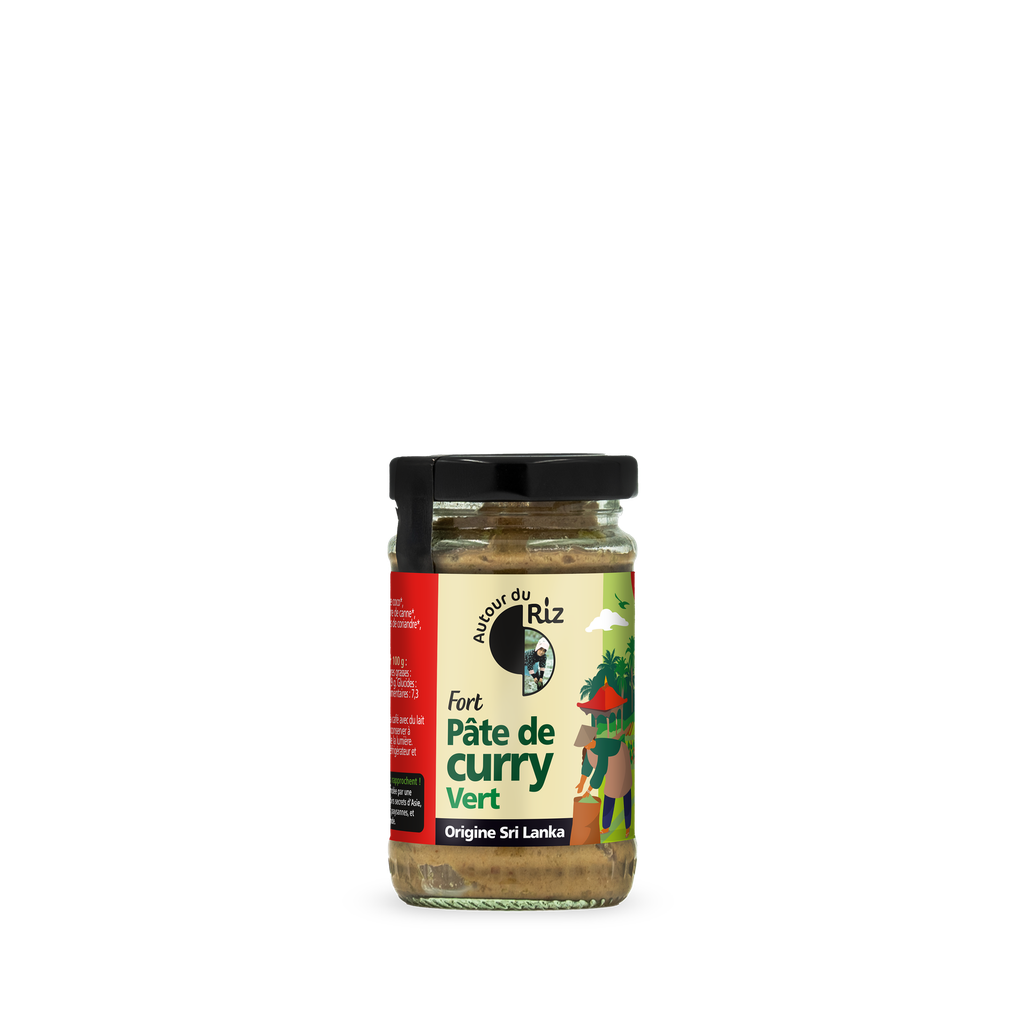 Pâte de curry vert fort BIO 6 x 100 gr