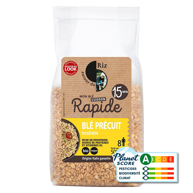 Blé précuit - cuisson 15' BIO 12  x 500 gr