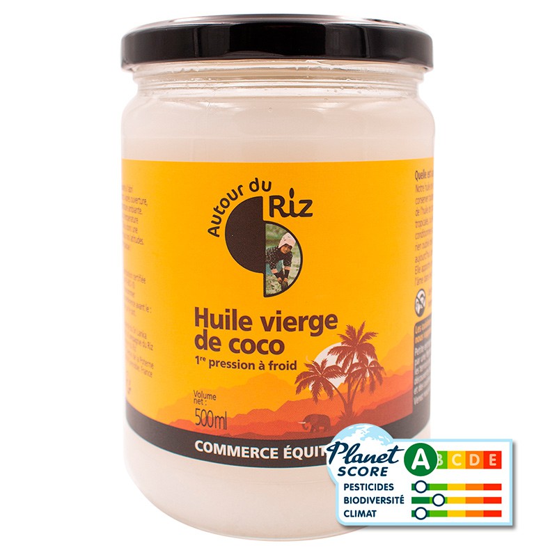 Huile vierge de coco extraite à froid BIO 6 x 500 ml