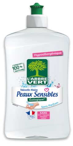 Liquide vaisselle peaux sensibles 12 x 500ml