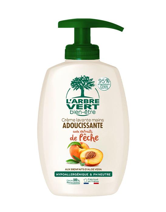 Crème lavante mains aux extraits de Pêche 6 x 300ml
