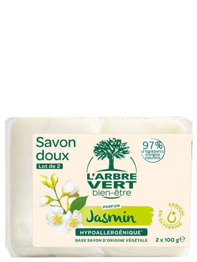 Savon doux Jasmin 24 x (2 x 100 g)