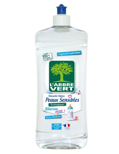 Liquide vaisselle Peaux sensibles et biberons 8 x 750ml