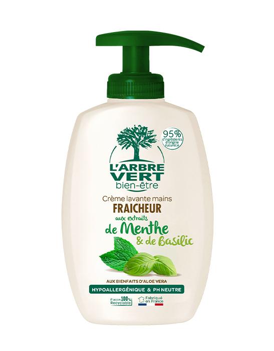 Crème lavante mains aux extraits de Menthe et Basilic 6 x 300ml
