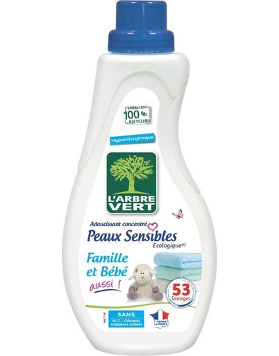 Adoucissant peaux sensibles 8 x 800ml