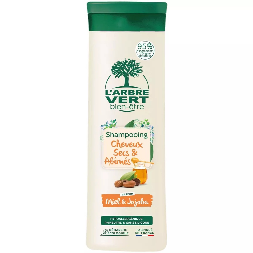 Shampooing NUTRITION (jojoba & miel) : cheveux secs & abîmés 6 x 250ml