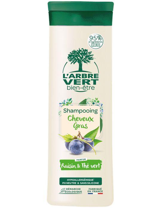 Shampoing DETOX (raisin et thé vert) : cheveux gras 6 x 250ml