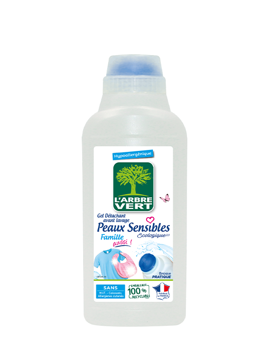 Détachant avant lavage gel peaux sensibles 8 x 500ml