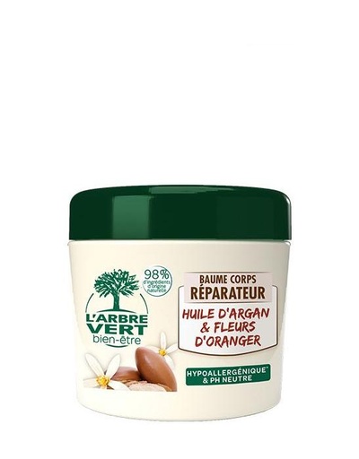 Baume pour le corps Réparateur huile d'argan & fleurs d'oranger 6 x 185 ml