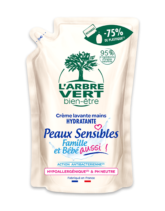 Recharge crème lavante main peaux sensibles 6 x 300 ml
