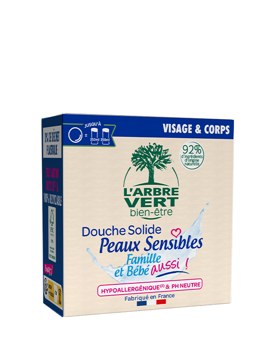Douche solide peaux sensibles 12 x 75 g