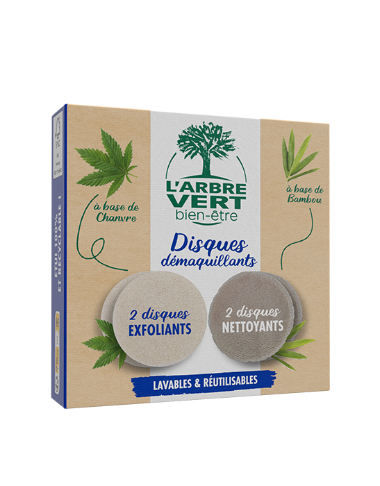 Disques démaquillants lavables et réutilisables 6 x 4 disques