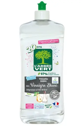 Liquide vaisselle vinaigre blanc, parfum poire  8 x 750ml