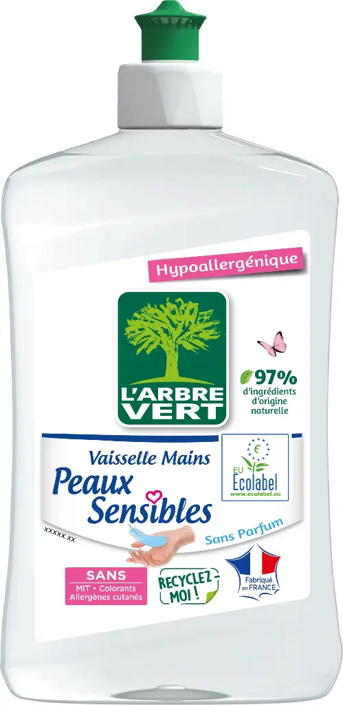 Vaisselle mains peaux sensibles 12 x 500ml