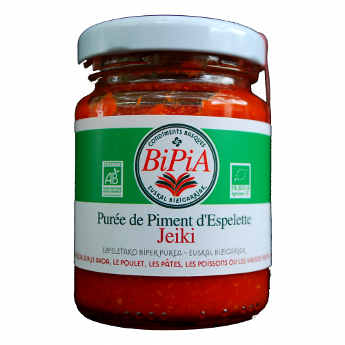Piment d'Espelette en purée BIO 12 x 90 gr