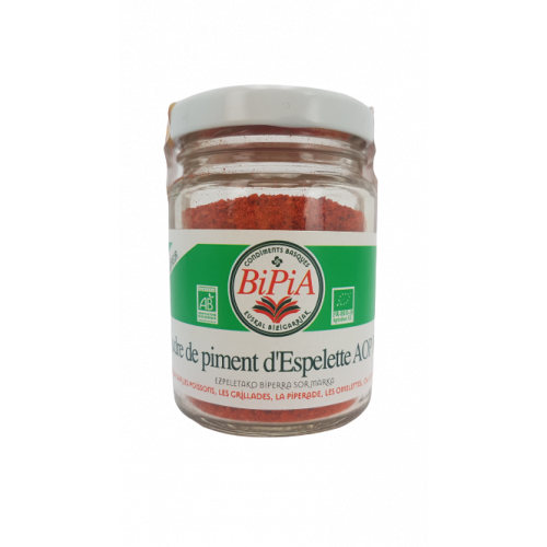 Piment d'Espelette Poudre AOP BIO 12 x 40 gr