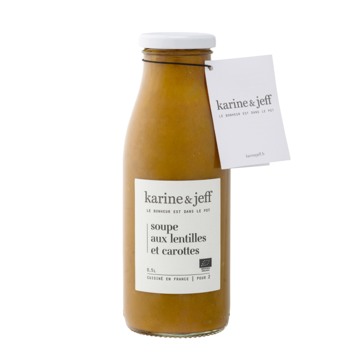 Soupe aux lentilles et carottes BIO 6 x 0,5 L