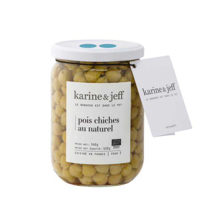 Pois chiche au naturel BIO 6 x 540 gr