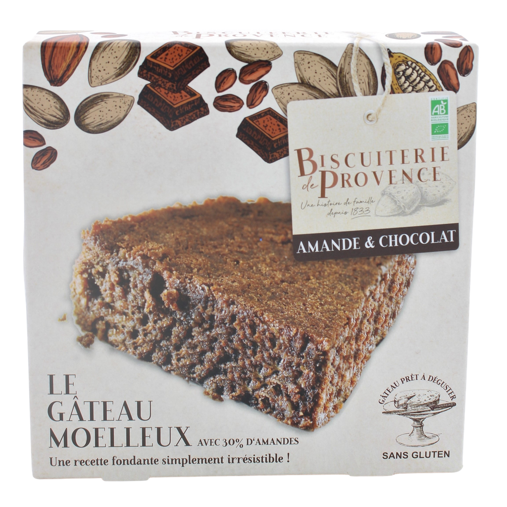 Gateau amandes - chocolat sans gluten BIO 10 x étui