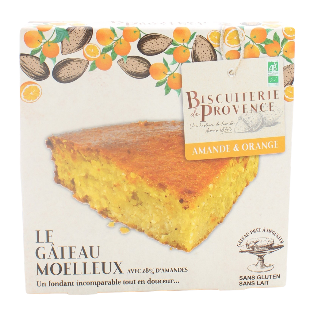 Gateau amandes - oranges sans gluten BIO 10 x étui