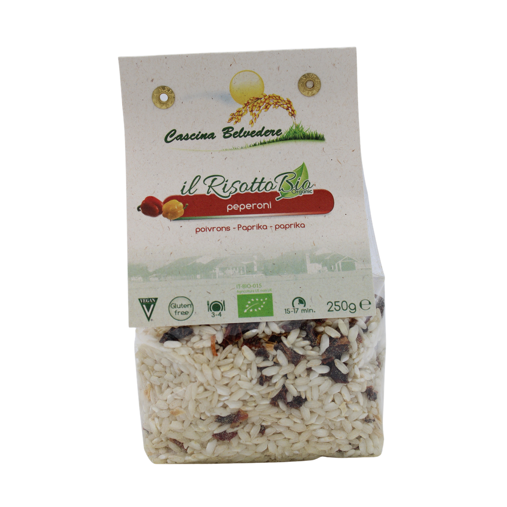 Risotto poivrons BIO 250 gr — Carton de 8 pces