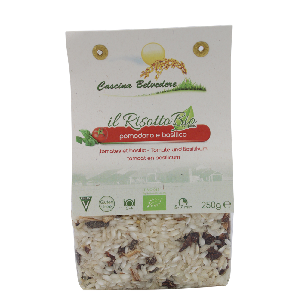 Risotto tomate et basilic BIO 250 gr — Carton de 8 pces