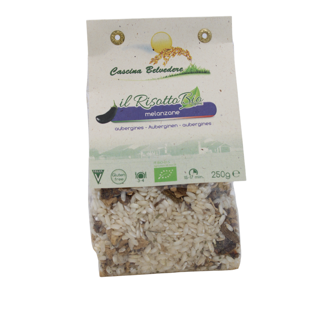 Risotto aubergines BIO 250 gr — Carton de 8 pces
