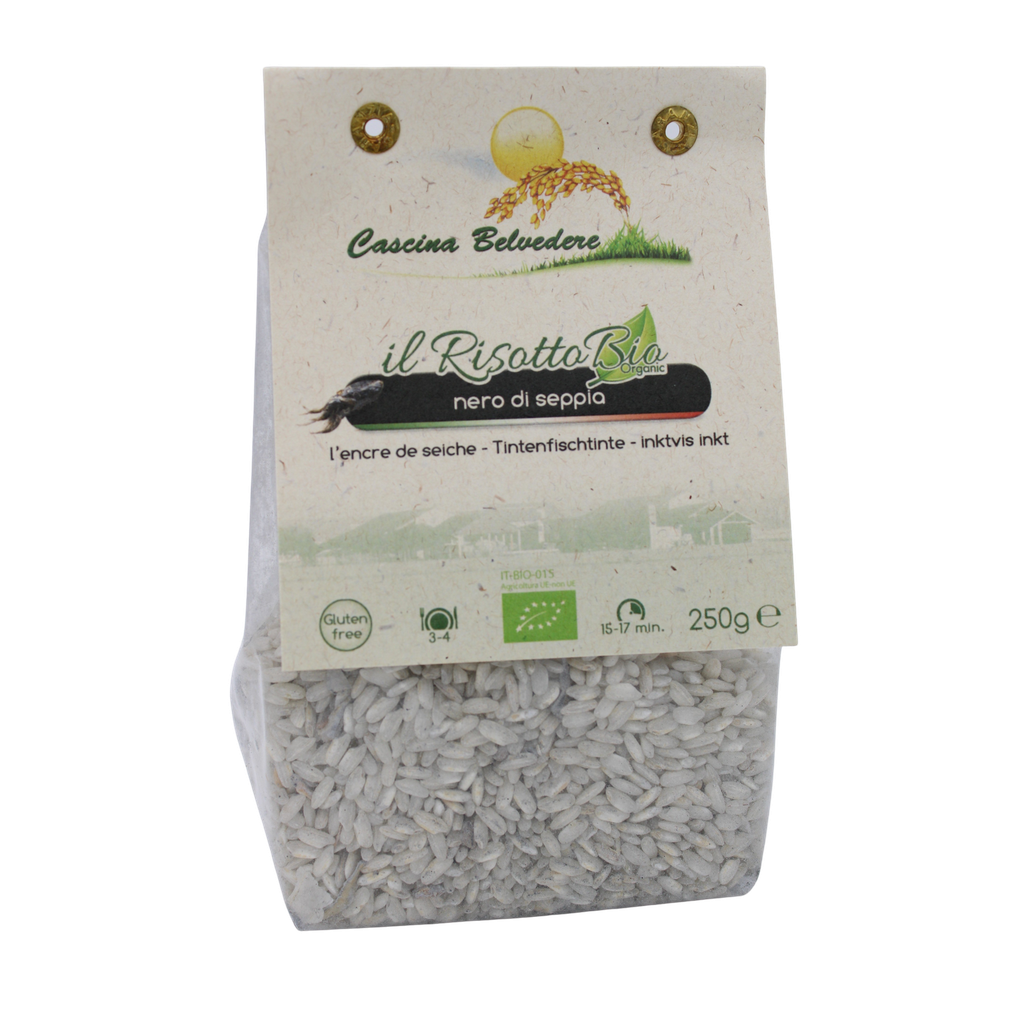 Risotto à l'encre de seiche BIO 8 x 250 gr
