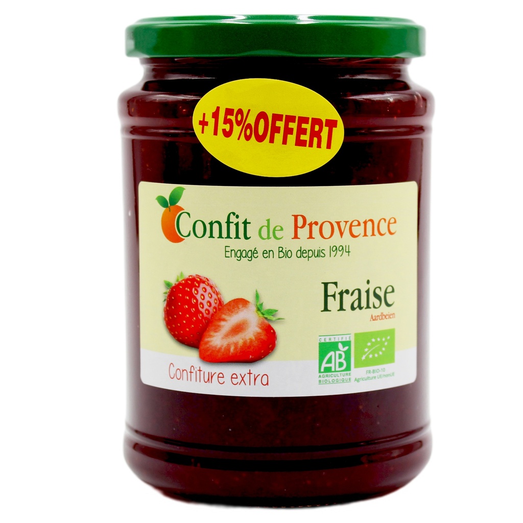Confiture Fraise BIO 6 x 650 gr + 15%