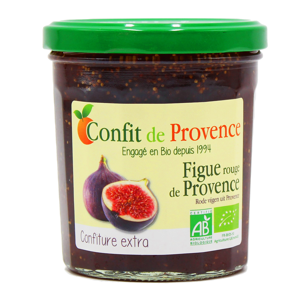 Confiture figue rouge de Provence BIO 6 x 370 gr