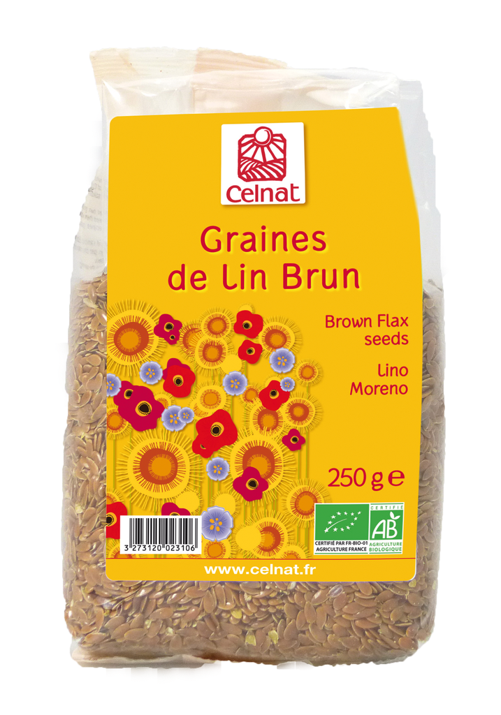 Graines de lin brun BIO 8 x 250 gr