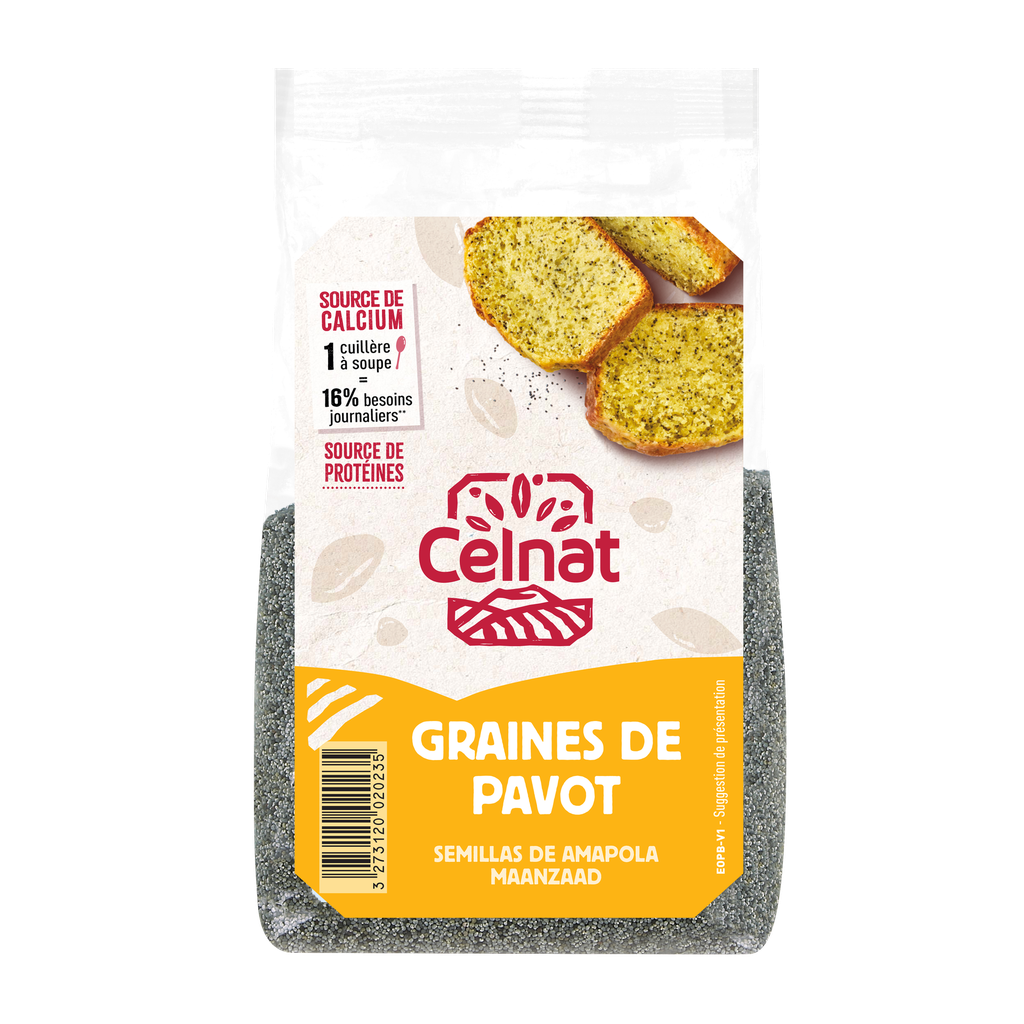 Graine de pavot BIO 250 gr — Carton de 8 pces