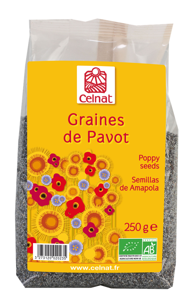 Graines de pavot BIO 8 x 250 gr