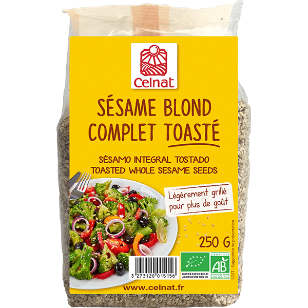Sésame blond complet toasté BIO 8 x 250 gr