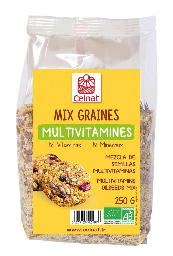 Mix graines Multivitamines BIO 8 x 250 gr